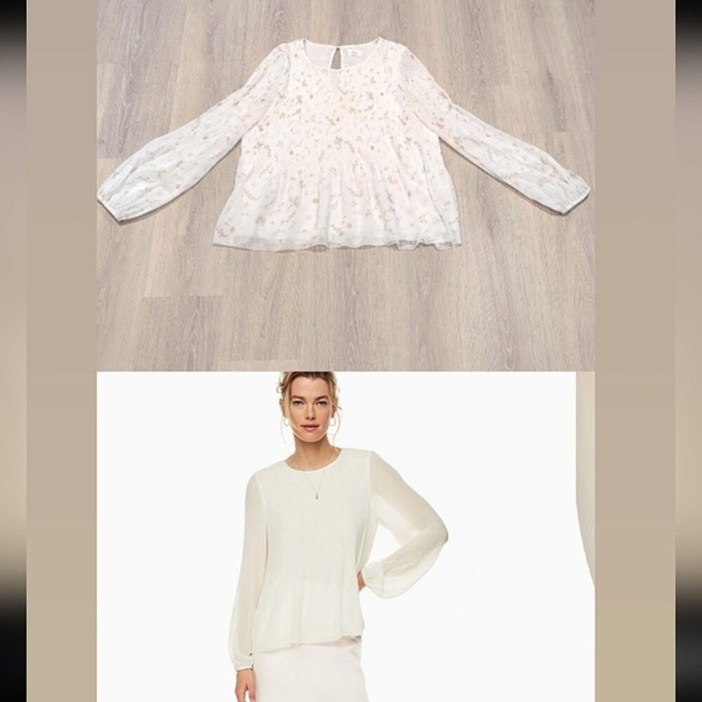 Aritzia Wilfred Daydreamer Floral Blouse